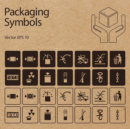 لیست علائم روی کارتن