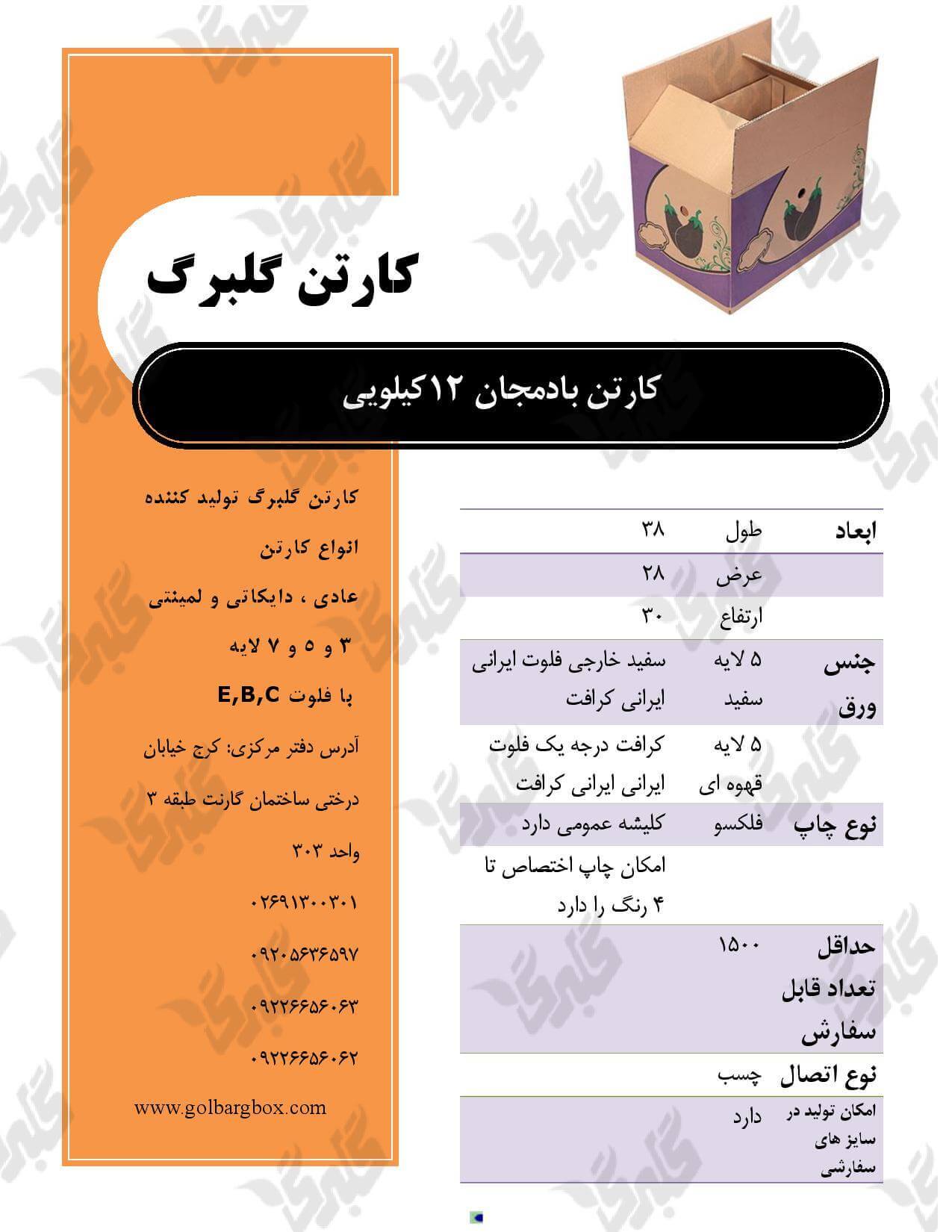 کارتن بادمجان