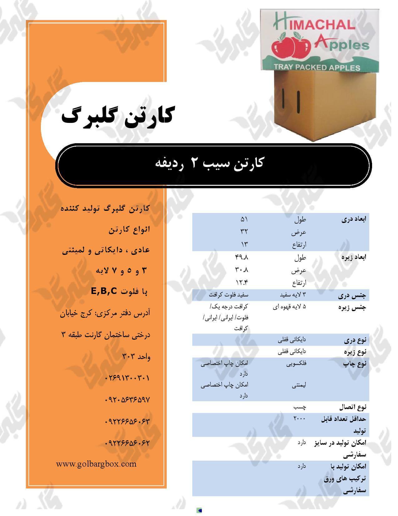 کارتن سیب